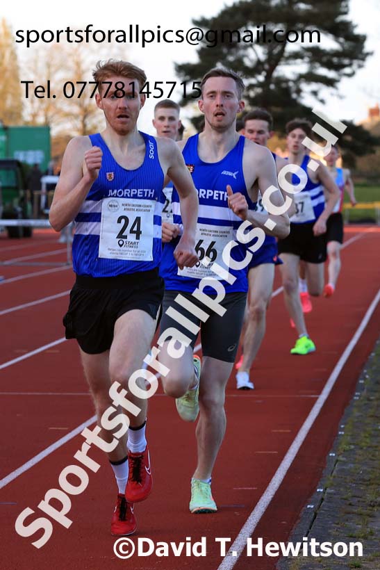 1500 metres, 2024 NEGP 1, Monkton Stadium, Jarrow. Photo: David T. Hewitson/Sports for All Pics